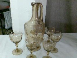 Carafe et 6 verres