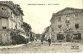 Carte postale Thonon rue de Crete v.1920